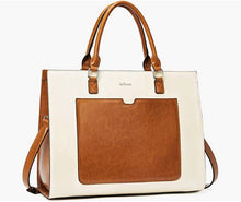 Load image into Gallery viewer, Womens Laptop Briefcase Leather 15.6 inch Computer Shoulder Bag Business Tote