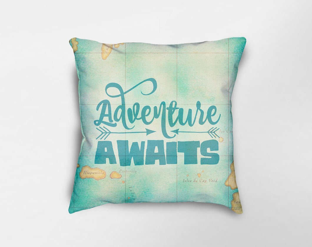 Adventure Awaits Pillow