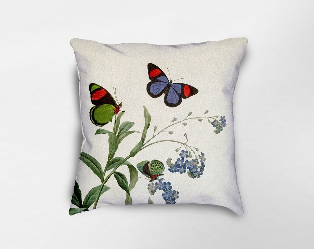 Botanical Butterfly Pillow