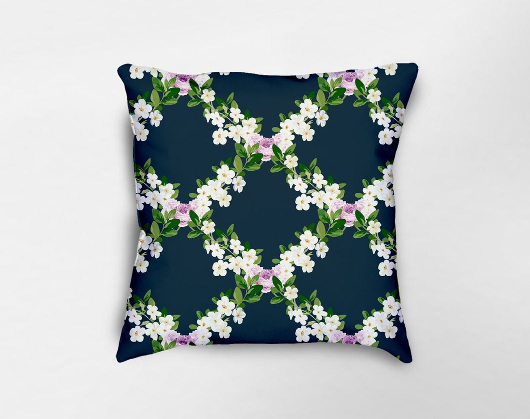 Floral Lattice Pillow
