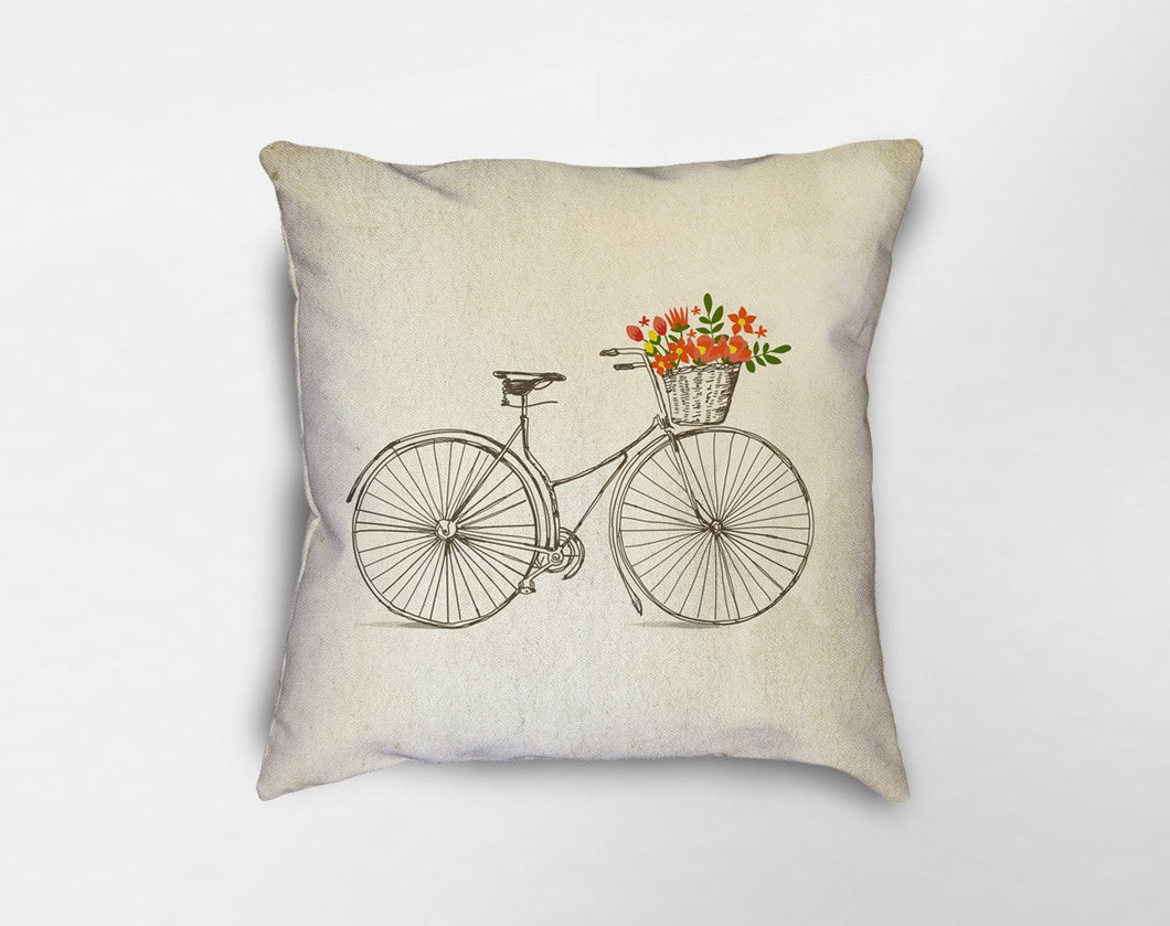 Happiness Bicycle Pillow