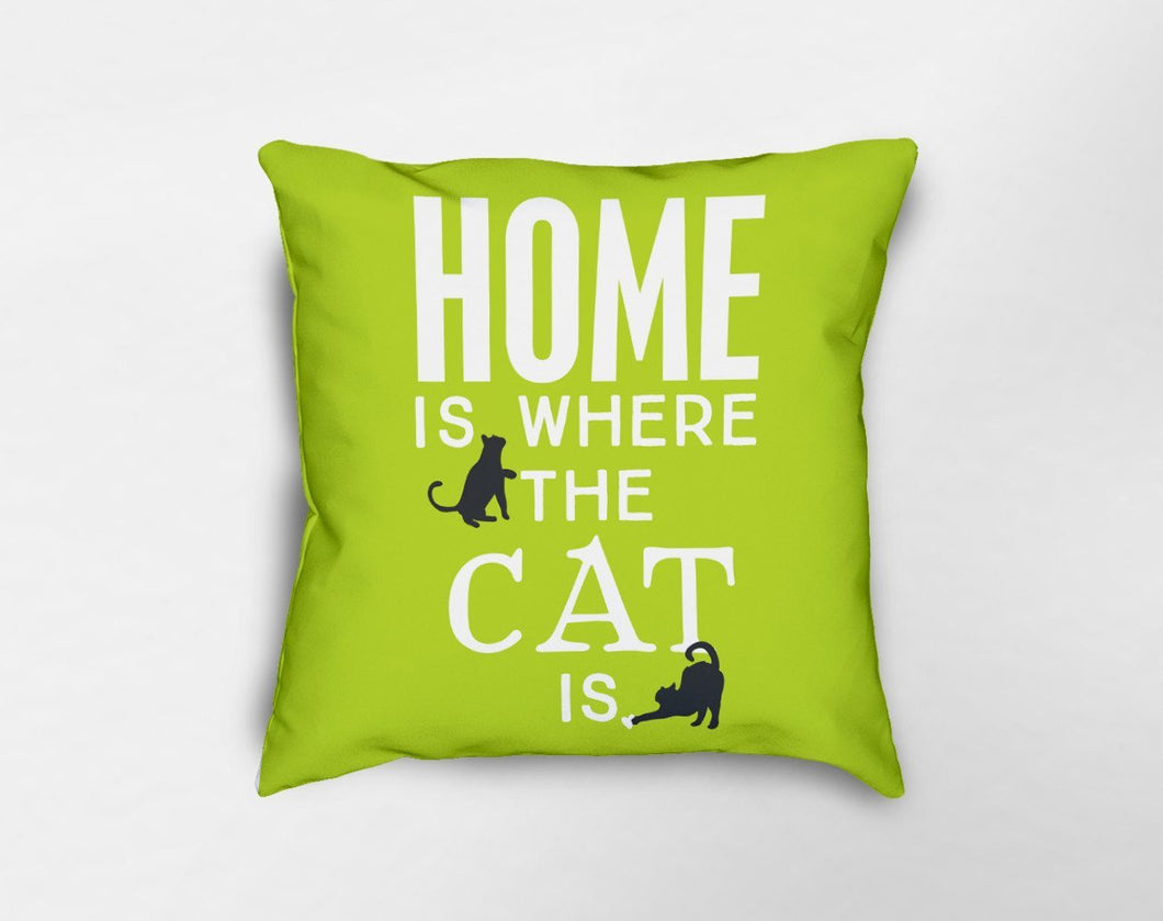 Home is Where the Cat is Pillow