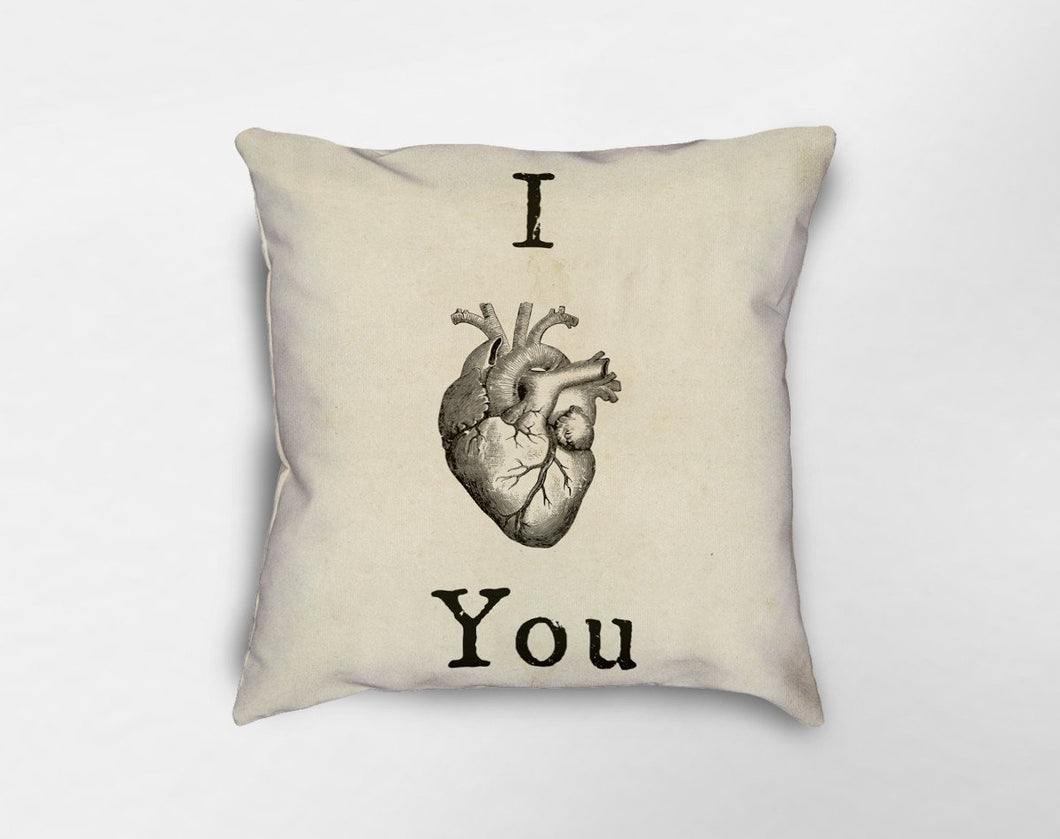 I Love (Heart) You Pillow