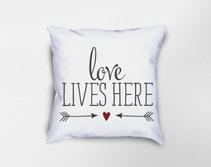 Love Lives Here Pillow