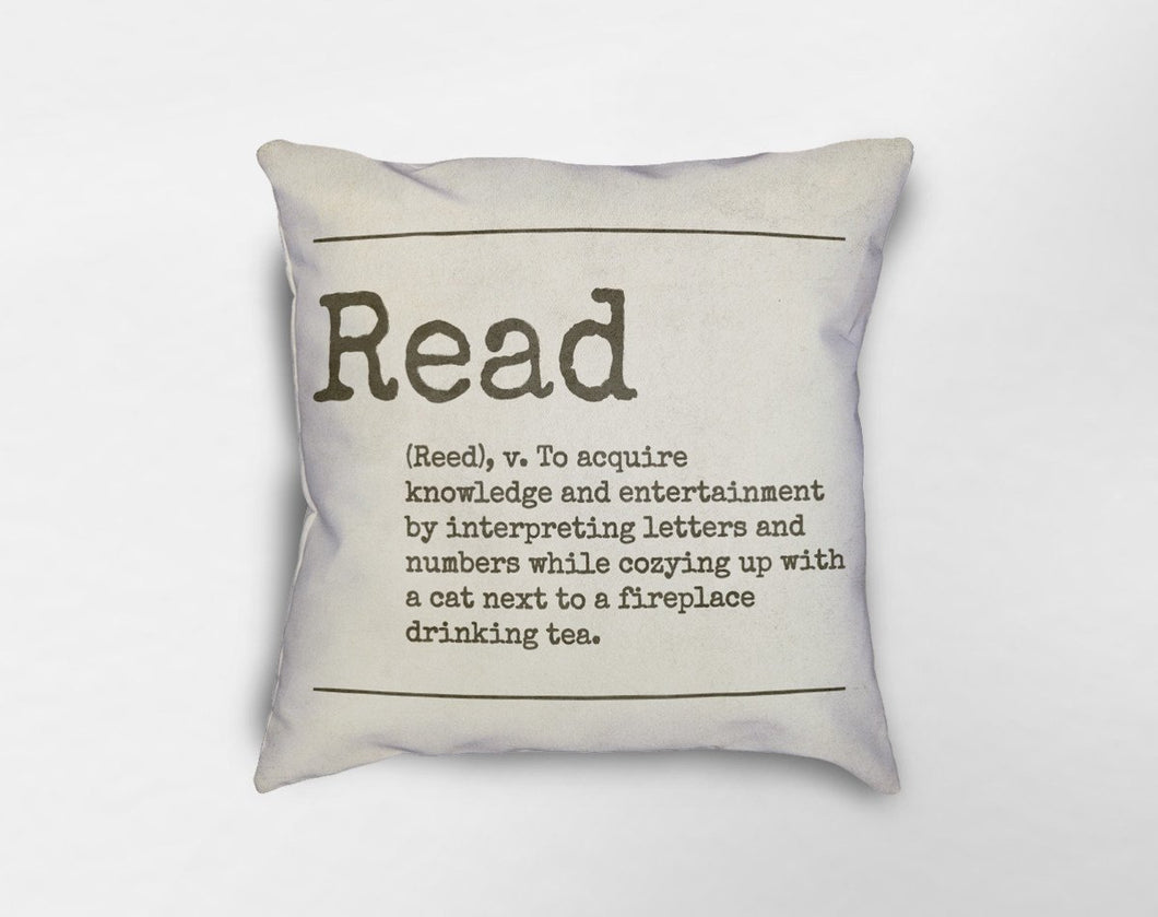 Read Definition Pillow
