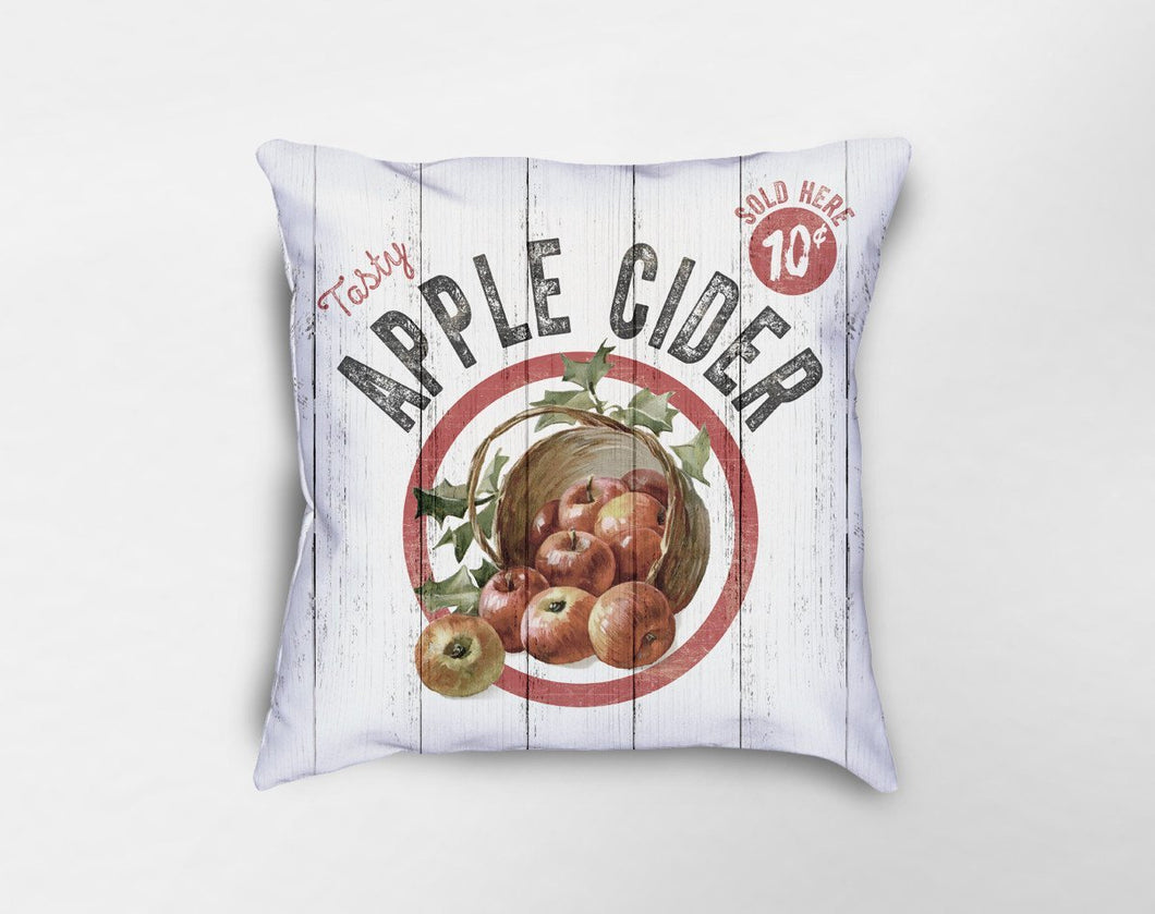 Rustic Farmhouse Apple Cider Pillow