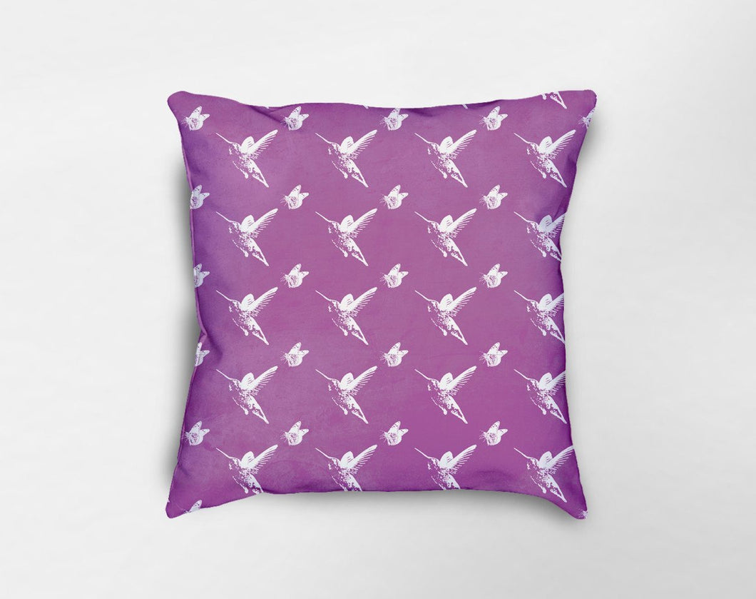 Springtime Hummingbird Pillow
